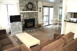 Mammoth Lakes Rental Sunshine Village 137 - Open Area Living Room Towards Dining Area